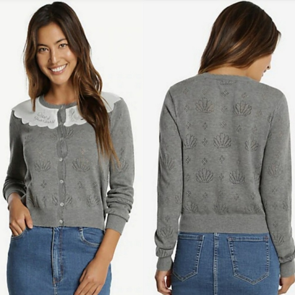 XS disney little mermaid ariel sweater cardigan